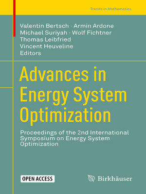 Advances in Energy System Optimization - ebook